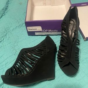 Top Moda Gladiator Wedge Sandals